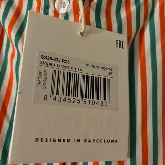 STRIPED STRAPS DRESS - Picture 4 of 4